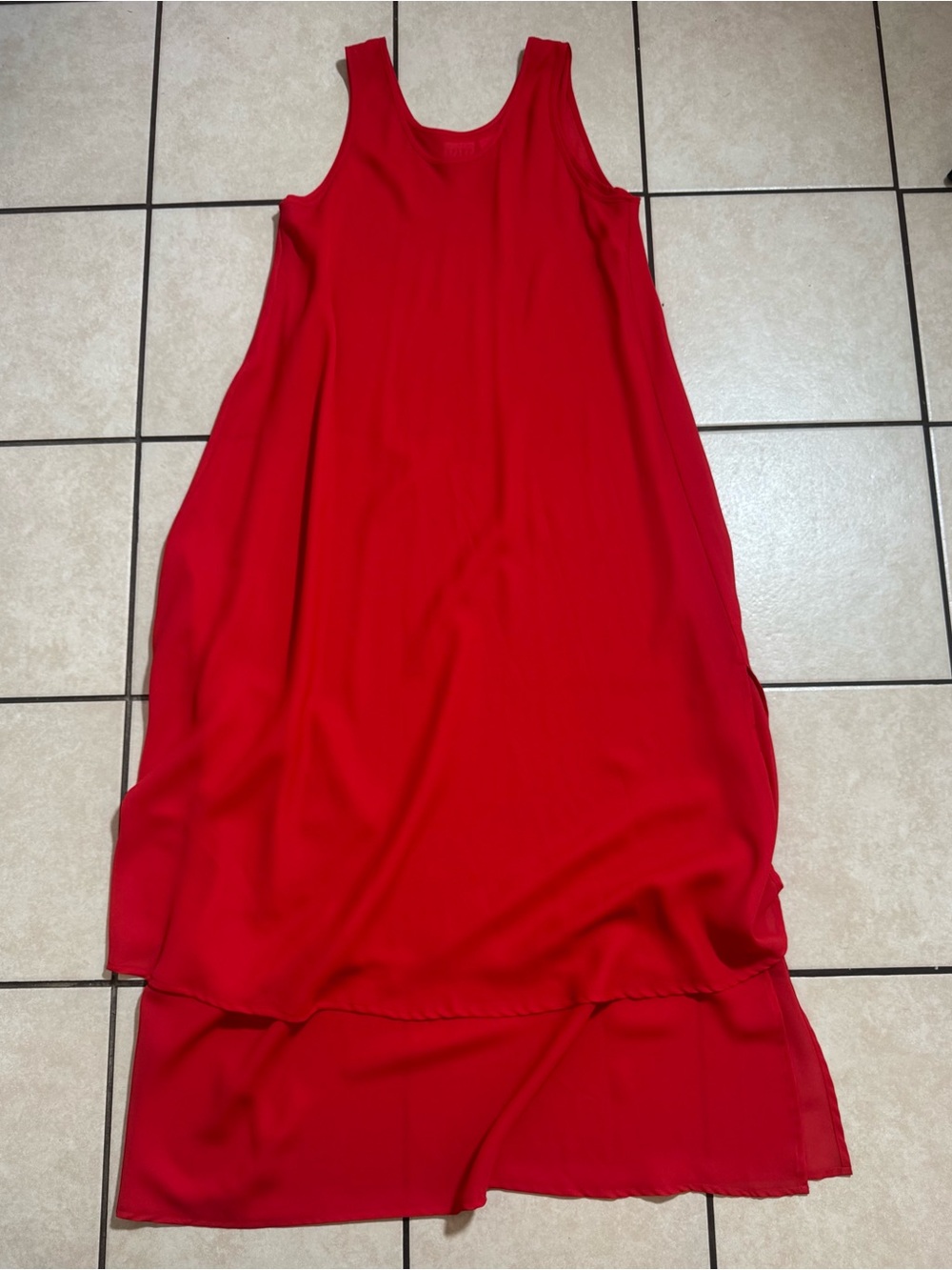 Impressions Red Sleeveless Maxi Dress